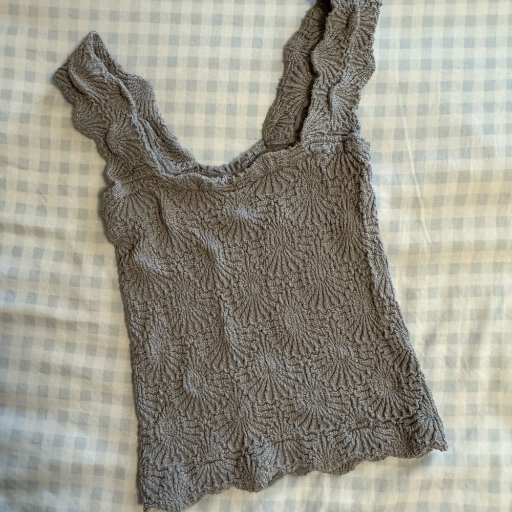 Free People Gray Tank Top